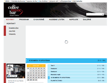 Tablet Screenshot of coffeemusicbar.cz